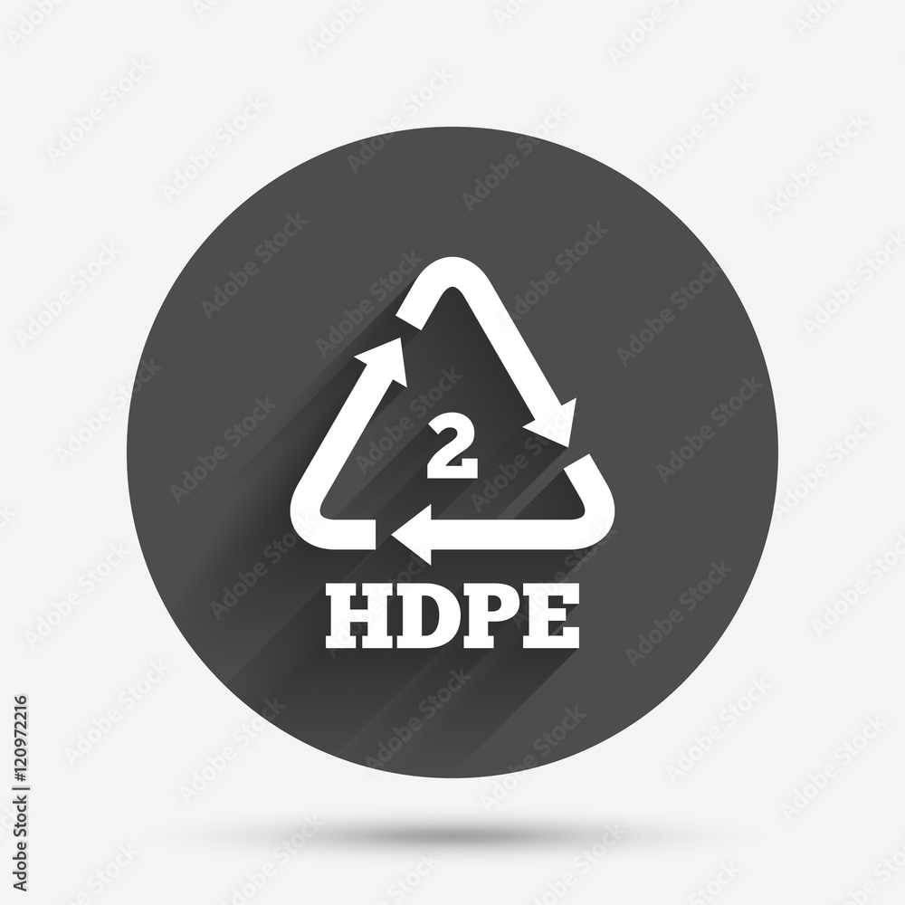Pe-hd 2 sign icon. Polyethylene high-density. Pe-hd 2 sign icon. Polyethylene high-density.
