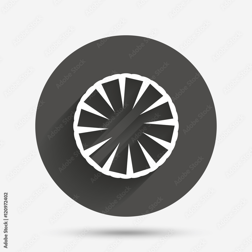 Pineapple slice sign icon. Exotic fruit symbol. Pineapple slice sign icon. Exotic fruit symbol.