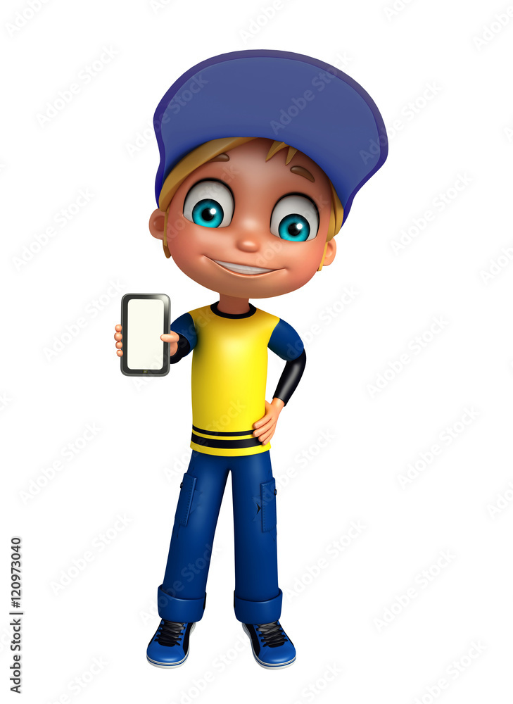 kid boy with mobile kid boy with mobile