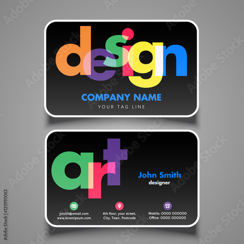 Artists business card