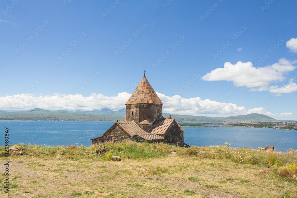 Sevanavank (Sevan Monastery)  at the northwestern shore of Lake Sevan in the Gegharkunik Province of Armenia