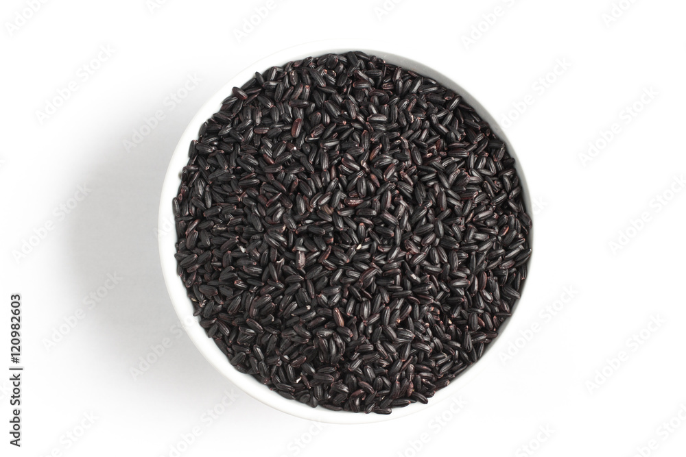Black Rice into a Bowl Black Rice into a Bowl