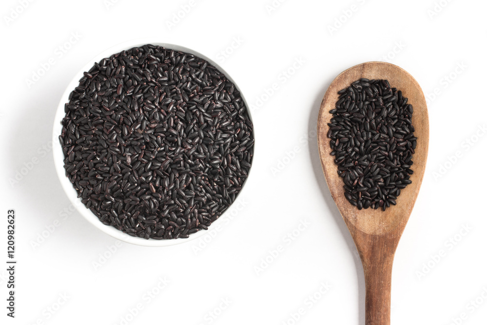 Black Rice into a Bowl Black Rice into a Bowl