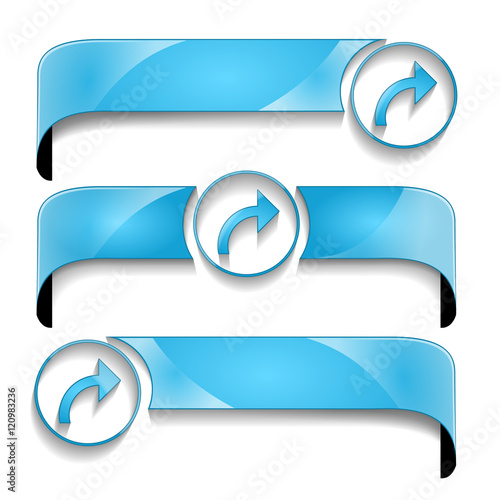 wstęga z ikoną zestaw wektor