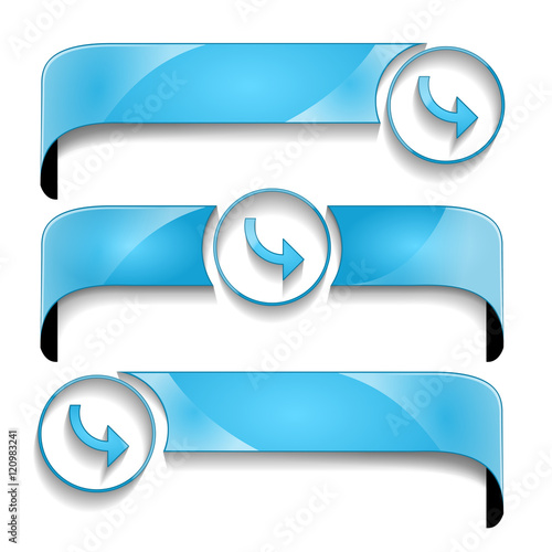 wstęga z ikoną zestaw wektor