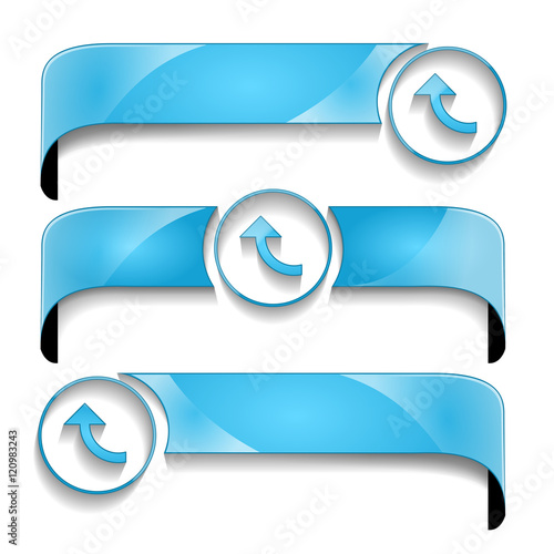 wstęga z ikoną zestaw wektor