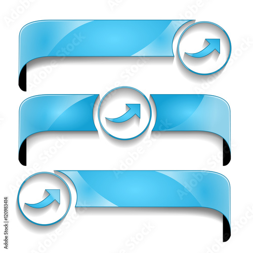 wstęga z ikoną zestaw wektor