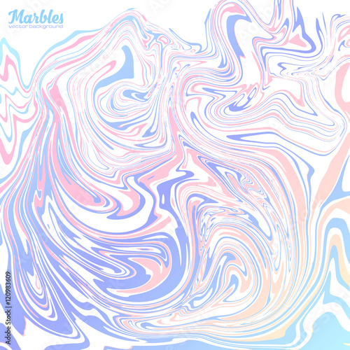 Pink and blue trendy colors marble abstract vector background