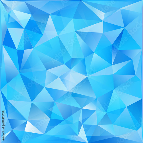 Blue glass triangles abstract vector background