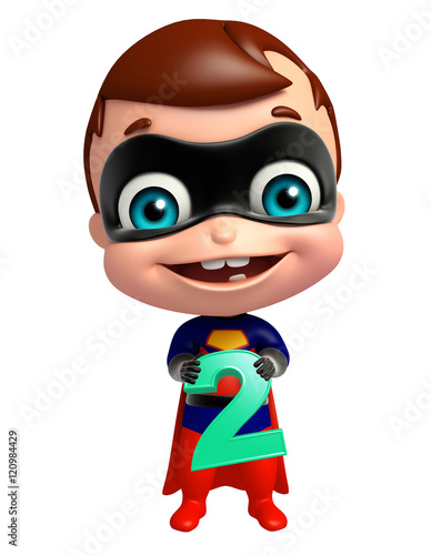 cute superbaby with 2 Digit © visible3dscience