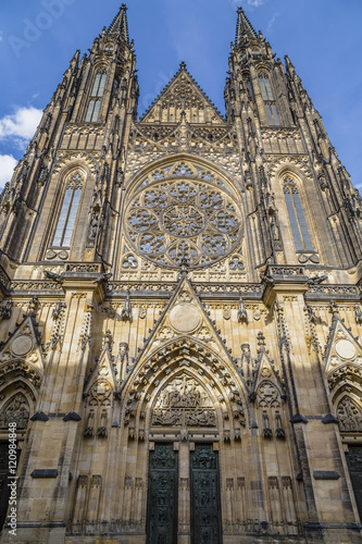 main facade of the St Vitus Cathedral