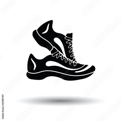 Fitness sneakers icon