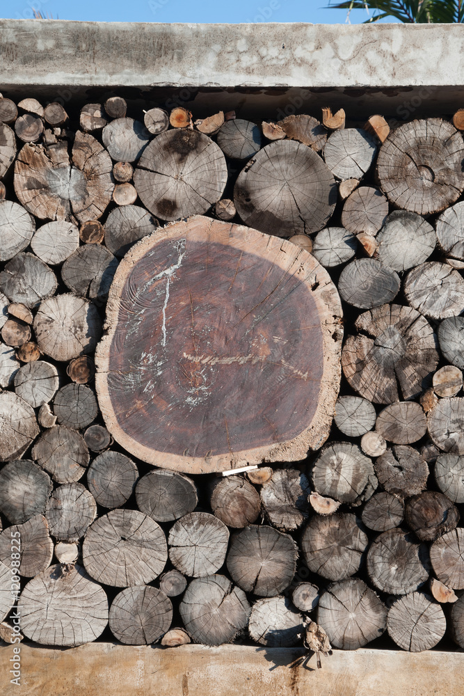 Texture of wooden architecture: an old log wall. Texture of wooden architecture: an old log wall.