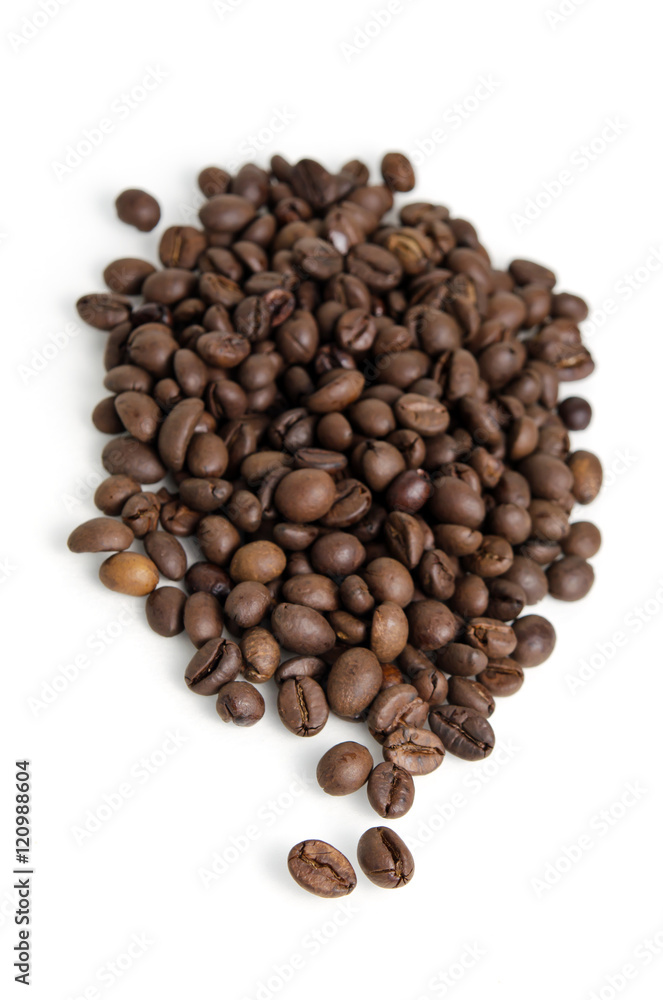 Coffee beans isolated on white background Coffee beans isolated on white background