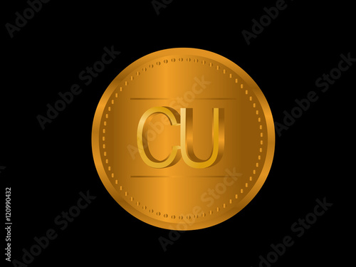 CU Initial Logo for your startup venture