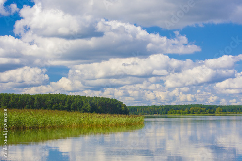 Beutifull view of a lake with Sky reflection in the lake