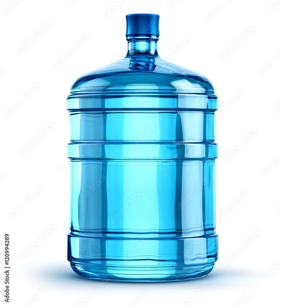 19 liter or 5 gallon plastic drink water bottle Stock Illustration