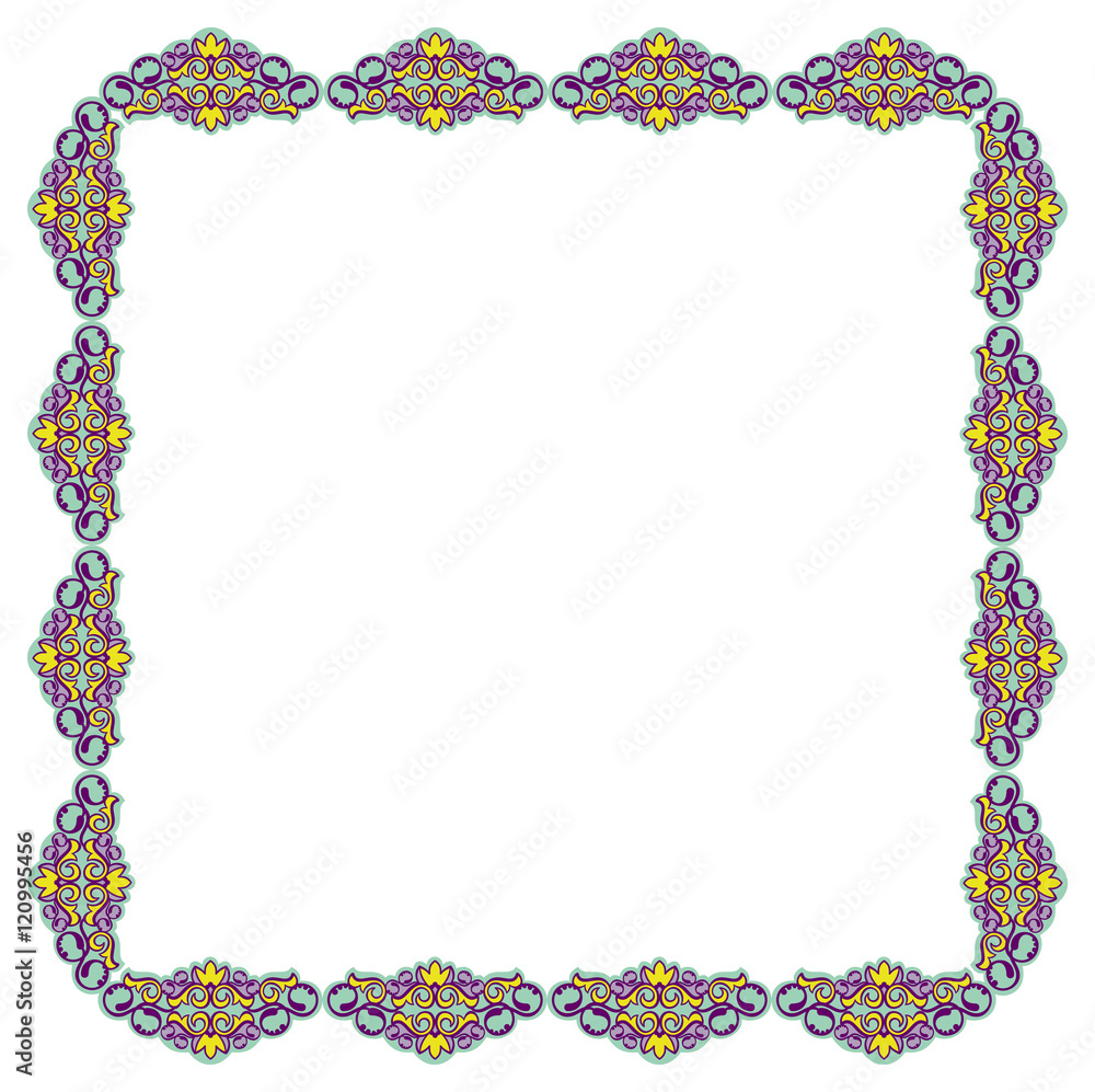 Square vector frame with free space for your text. Square vector frame with free space for your text.