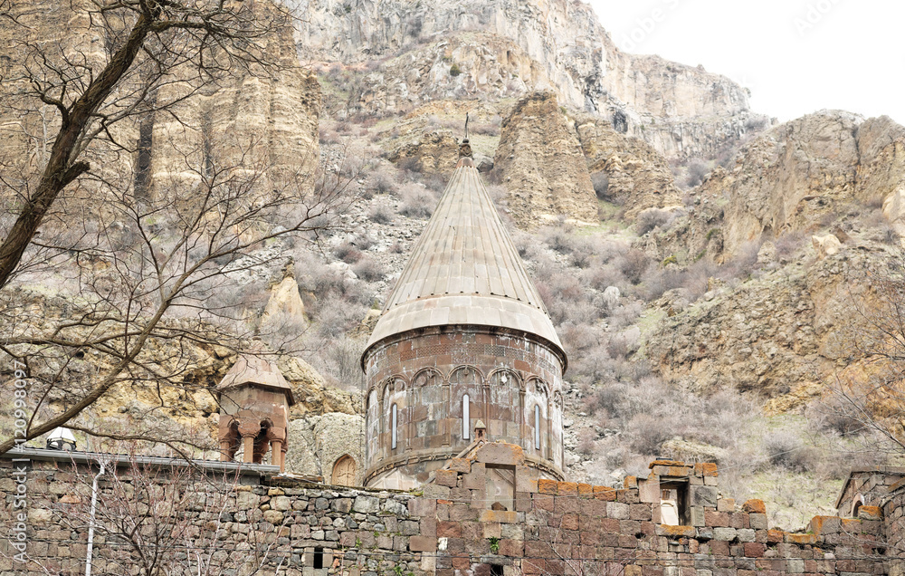 Fototapeta premium Ancient monastery Geghard in Armenia