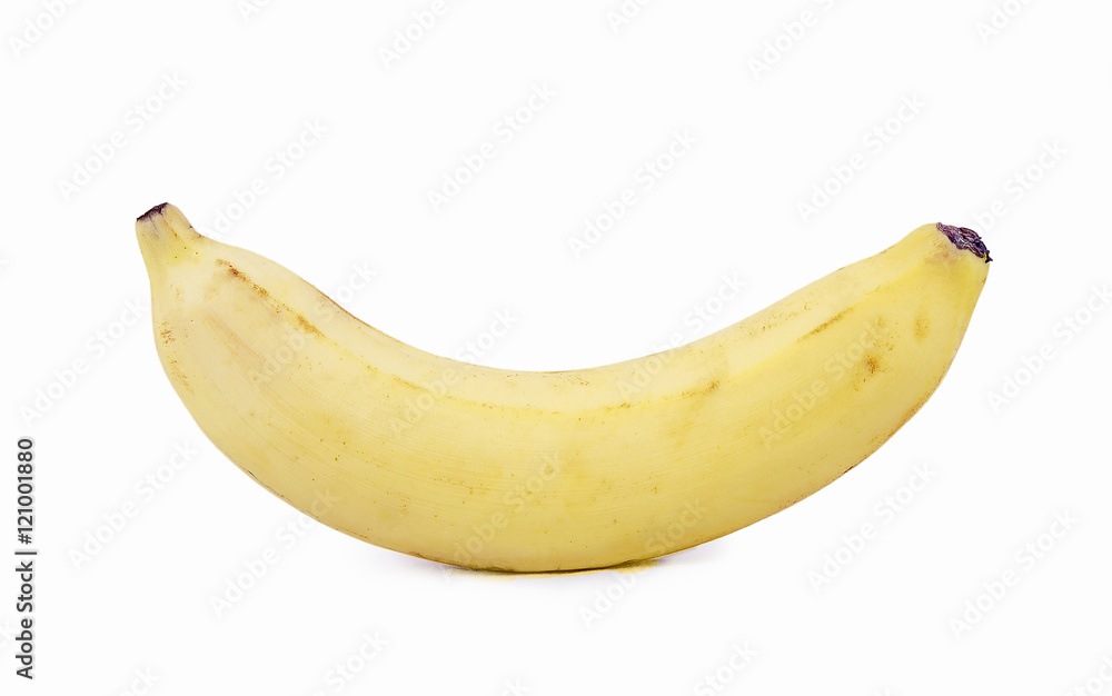 Banana on pure white backgound Banana on pure white backgound
