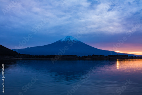 日の出の富士山