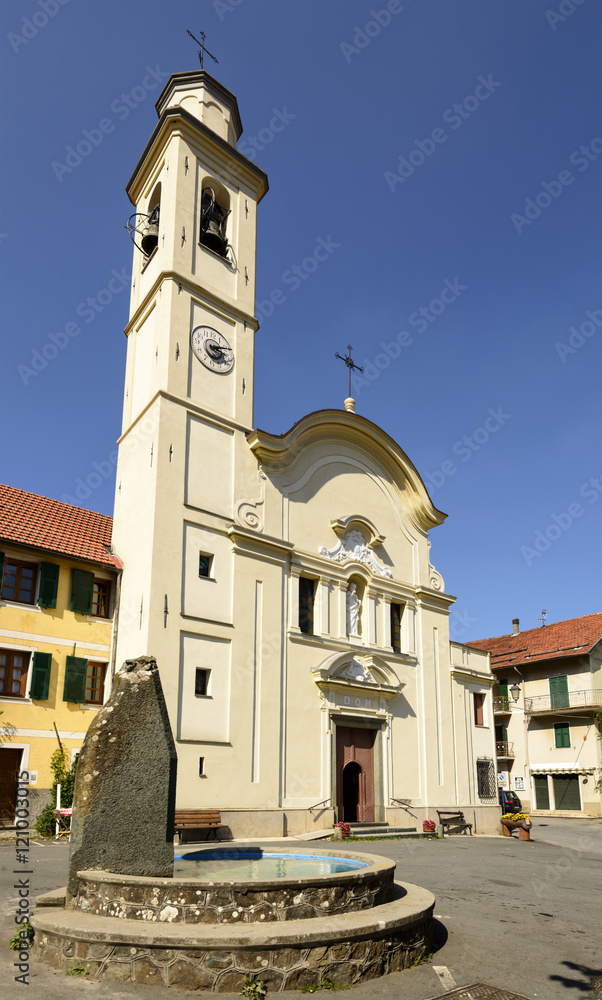 Obraz premium facade of San Pietro church, Olba, Italy