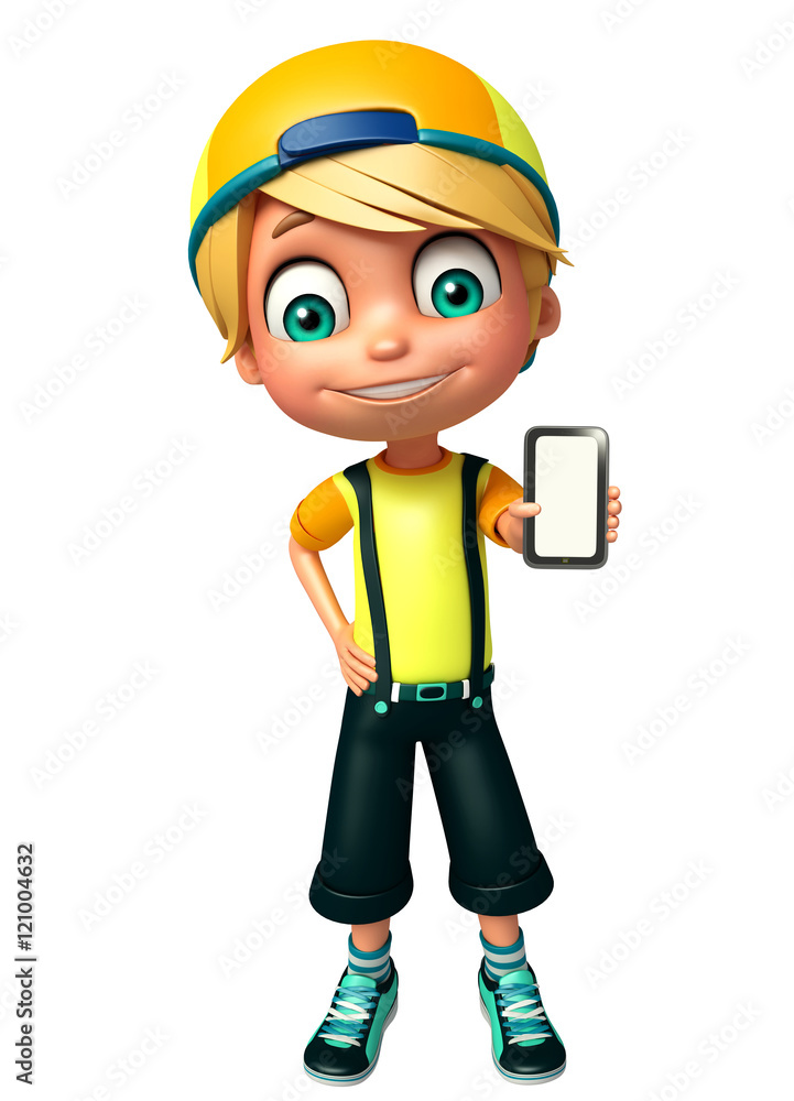 kid boy with mobile kid boy with mobile