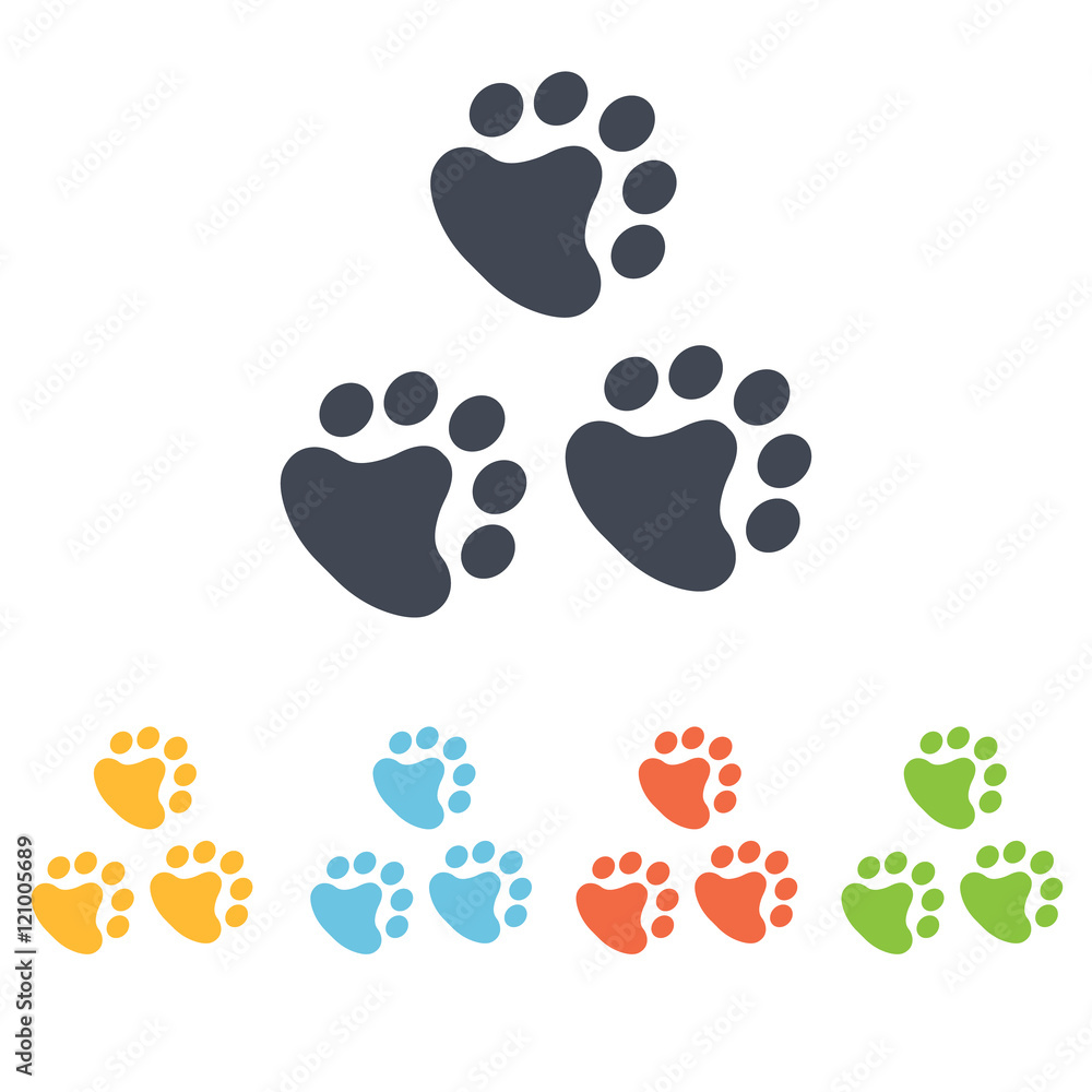 Fototapeta premium animal tracks icon
