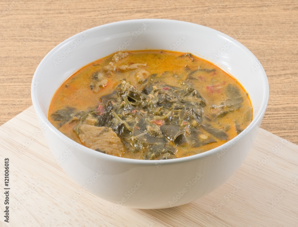 Thai Coconut Milk Curry with Cassia Leaves Thai Coconut Milk Curry with Cassia Leaves