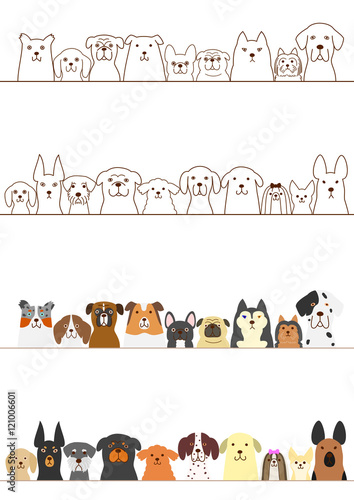 dogs border set © Studio Ayutaka