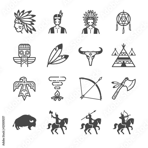 American Indian Tribe Icons