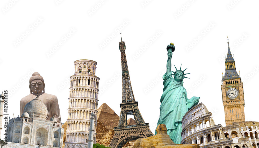 Fototapeta premium Famous landmarks of the world