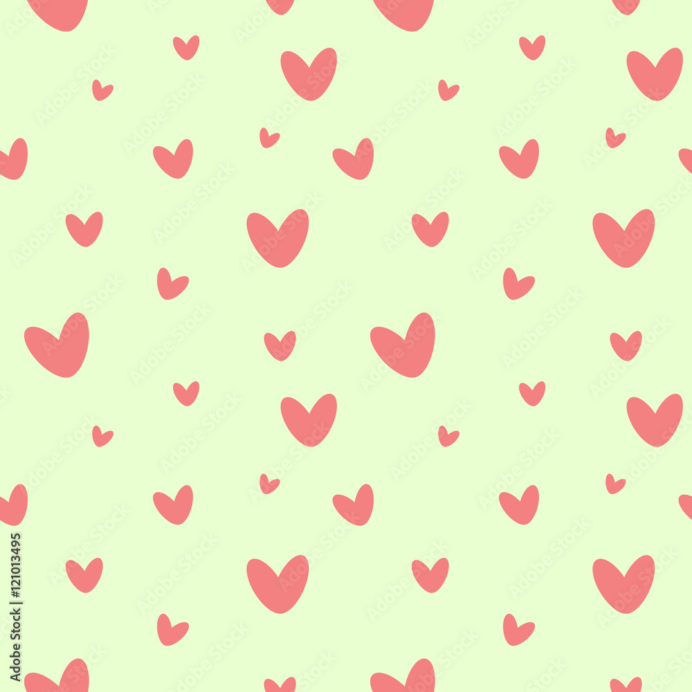 Cute hearts seamless pattern. Vector illustration, eps 10 Cute hearts seamless pattern. Vector illustration, eps 10