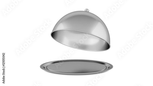 A tray with a lid isolated