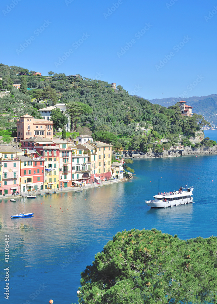 der bekannte Touristenort Portofino an der italienischen Riviera,Ligurien,Italien