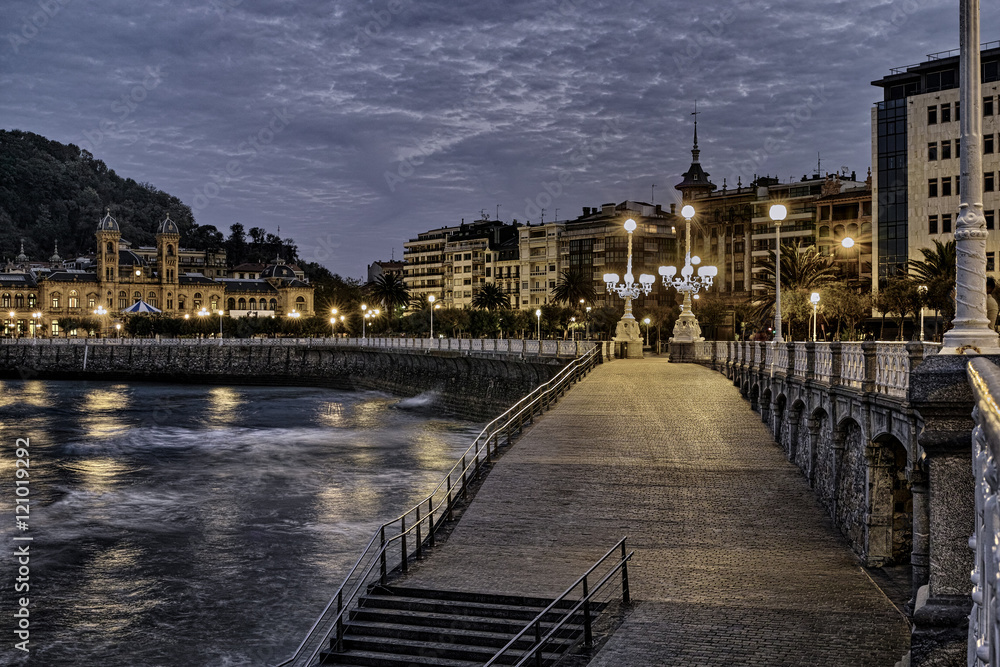 Fotografie San Sebastian promenade