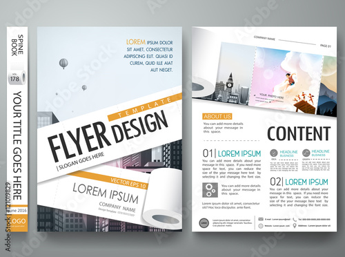 Toilet roll poster portfolio layout design.City design on A4 brochure.Cover book presentation brochure by toilet paper design template vector.Business flyers portfolio report magazine poster layout.