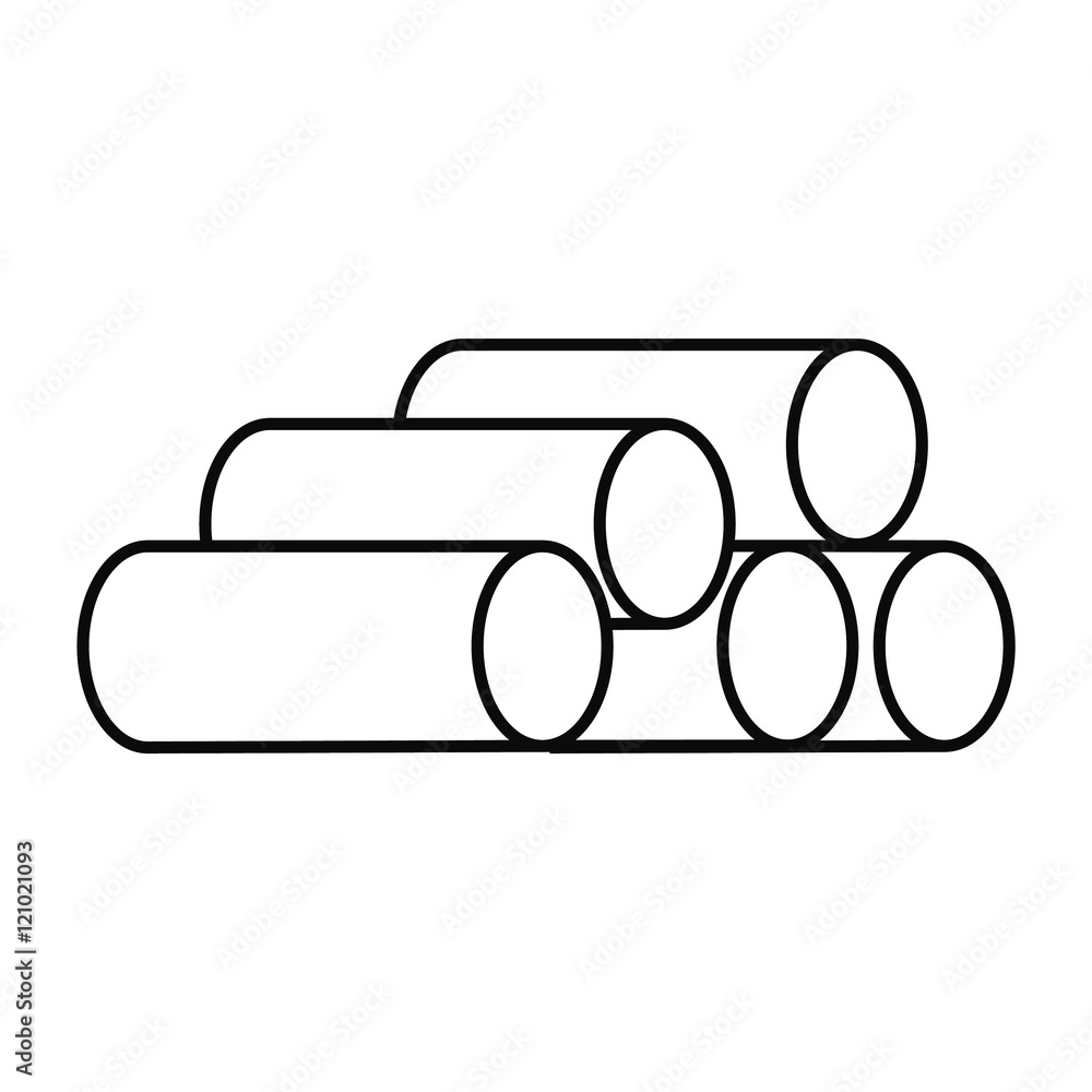 pipe icon vectorMesh round icon 素材庫插圖| Adobe Stock