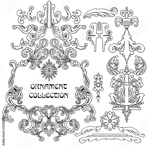 Vintage Frame collection with Flowers