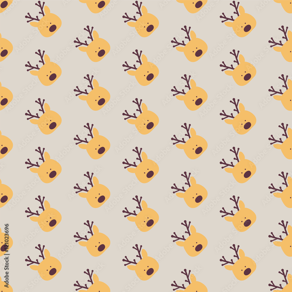 Christmas Reindeers Pattern Christmas Reindeers Pattern