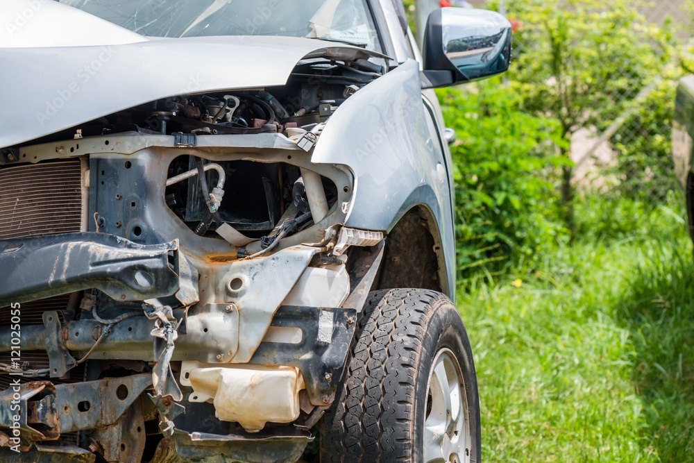 Fototapeta premium wypadek samochodowy
