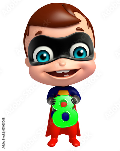 cute superbaby with 8 Digit © visible3dscience