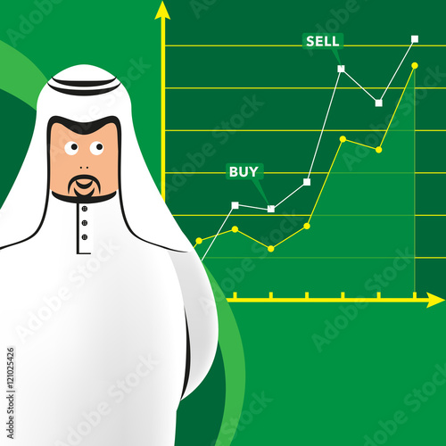 Arab Investor At The Stock Market