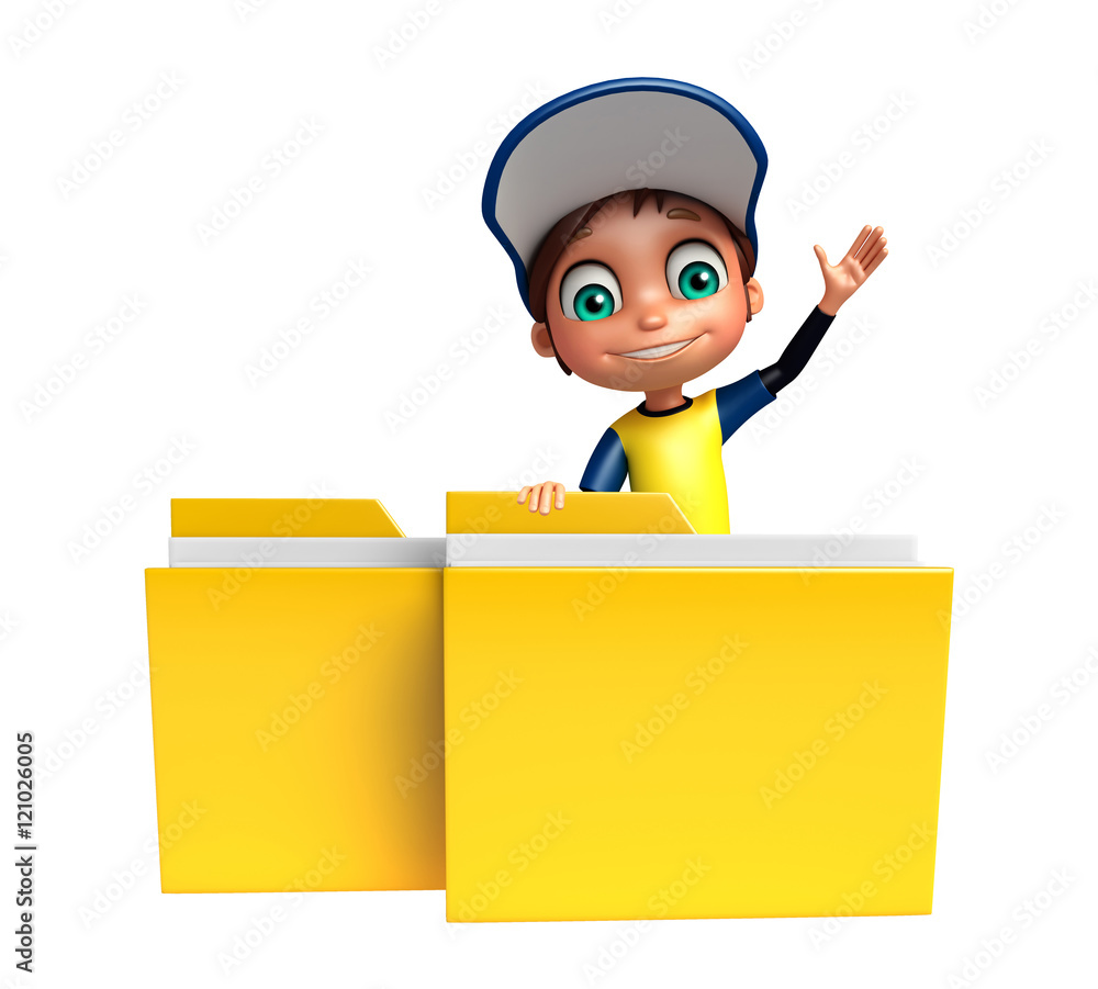 kid boy with folder kid boy with folder
