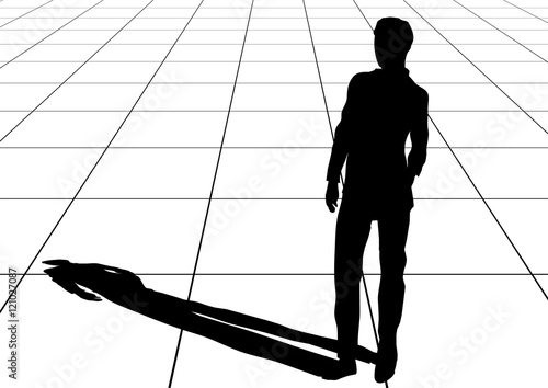 man shadow