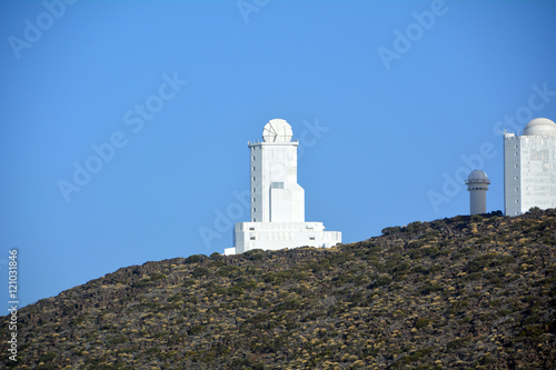 Fototapeta Naklejka Na Ścianę i Meble -  Astronomical Observatory Located At Tenerife.Canary Islands. Spain.