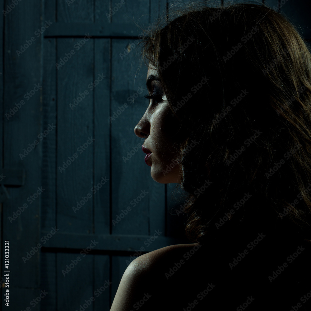 Crying young woman Crying young woman