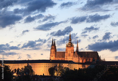 View of Saint Vitus Cathedral, Prague, Czech Republic 