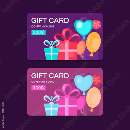 Vector gift cards.