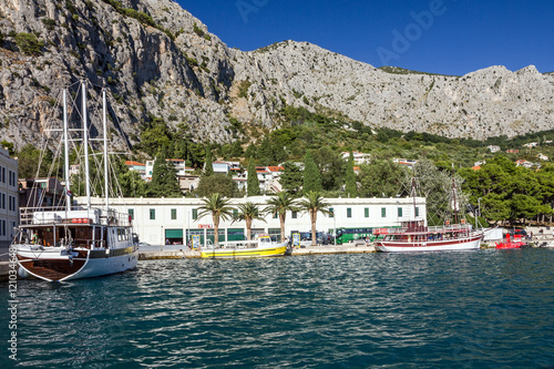 Croatia, Omis resort seafront view. photo